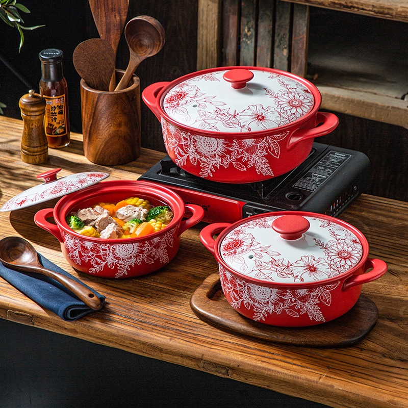 中国のキャセロールシチュー家庭用ガス耐性セラミッククレイポットスープポットガスストーブスペシャルシチューポット 5,239円