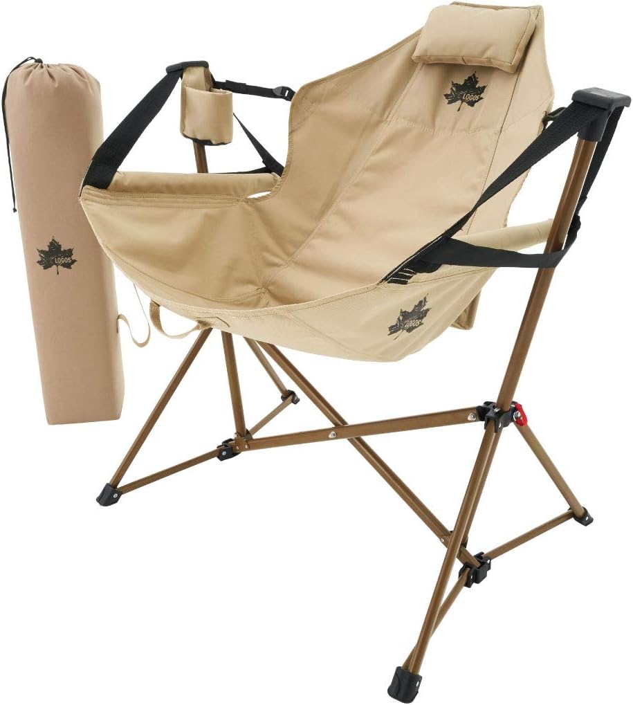 ロゴス(LOGOS) Tradcanvas ゆらゆらハンモックチェア リクライニング キャンプ 椅子 折り畳み 耐荷重130kg