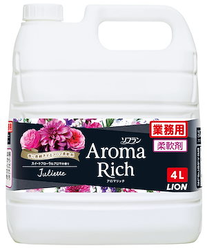 【業務用　大容量】ソフラン　アロマリッチ ジュリエット　(スイートフローラルアロマの香り)　柔軟剤　詰め替え　4L