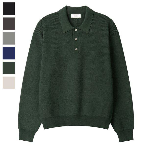 メンズ ディアナ ハチ カラネック ニット SG-KN-Q080-カーキ