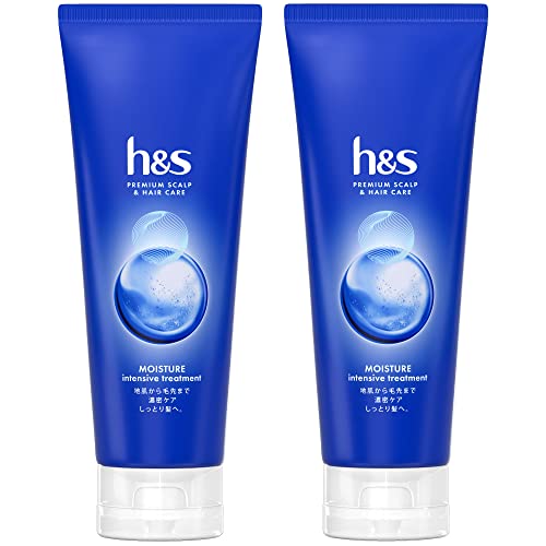 h&s(エイチアンドエス) モイスチャー インテンシブトリートメント180g × 2個 洗い流すトリートメント 地肌の乾燥かゆみフケとパサつく髪に
