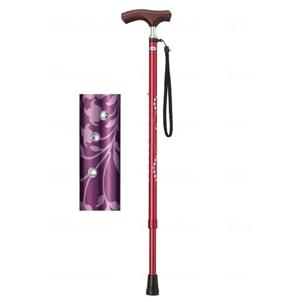 ミキ キララケイン 宝石柄 紫 MRZ-17007 メーカー直送