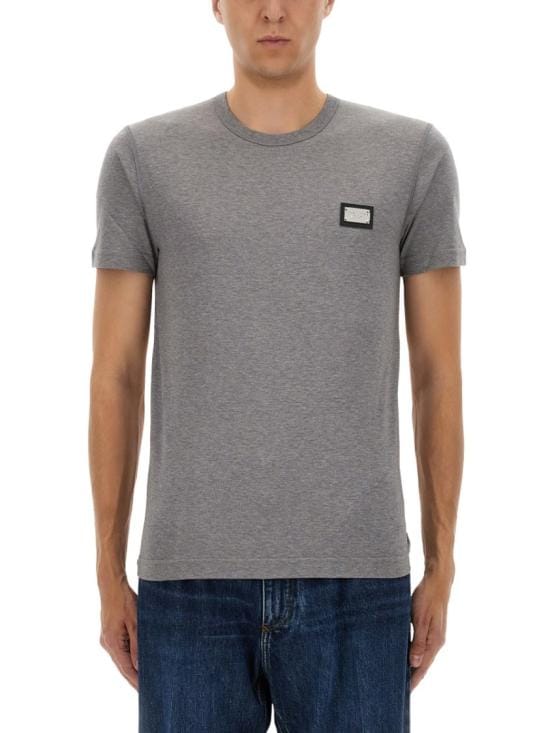 DOLCE & GABBANA Men T-Shirts G8PT1T G7F2IS8291 Grey