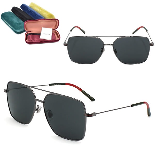 サングラス GG1053SK-001 サングラス EYEWEAR ルテニウム グレー ノーズパット メンズ