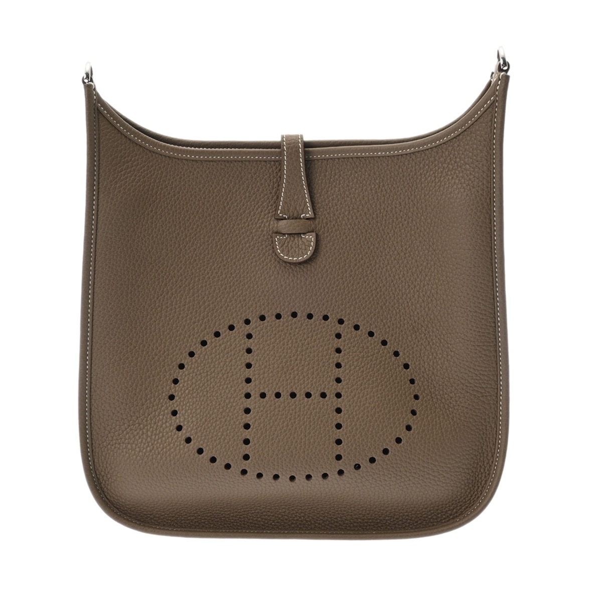 エヴリン3 GM エトゥープ B刻印(2023年頃) ユニセックス トリヨンクレマンス ショルダーバッグ 新同 中古 銀蔵