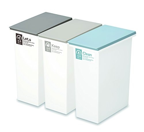 色：ベージュ ブルー ブラウン サイズ：20L 3個セット 新輝合成 トンボ ネオカラー ゴミ箱 カ