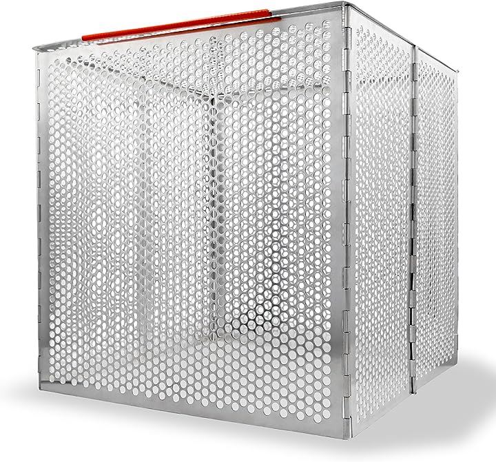 2024最新式 鳥害対策 ゴミステーション カラスよけ ゴミネット ゴミ箱 大型 屋外 ボックス 軽量 アルミ合金 折り畳み 組み立て不要 片手で運べる( 50x50x50cm)