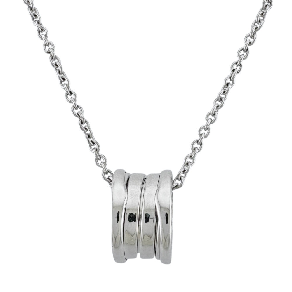 ブルガリ B-zero.1 ネックレス 18金 K18ホワイトゴールド BVLGARI 中古 美品