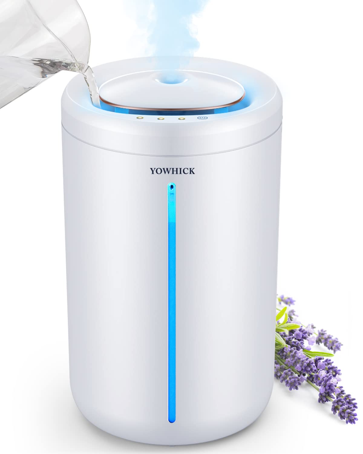 【進級版＆上から給水＆乾燥対策】加湿器 卓上 4.5L大容量 28畳対応 25dB静音 加湿量最大300ml/h 超音波式 次亜塩素酸水対応 40時間連続稼働 ナイトライト付き アロマ対応 ミスト量3