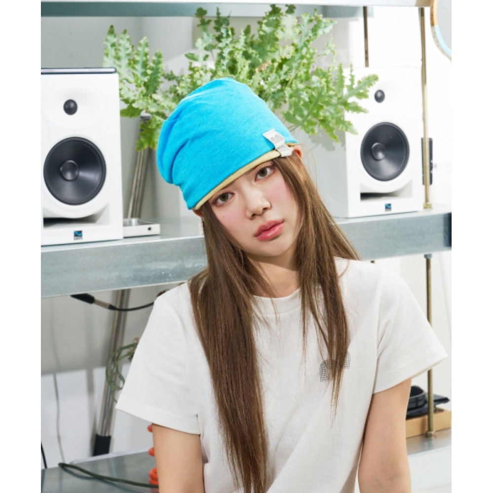 新品ではありません Nn Label ベーシックビーニーブルー