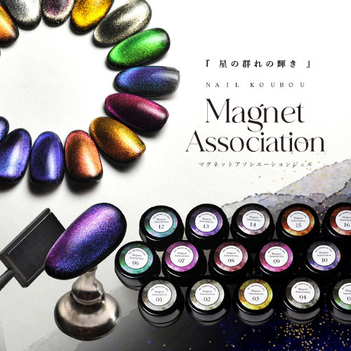 【全16色セット】カラーmagnet 星の群れ Magnet Associationmagnetネイル magnetネイル ジェルネイル カラージェル カラー ポリッシュ ネイルジェル アートジ