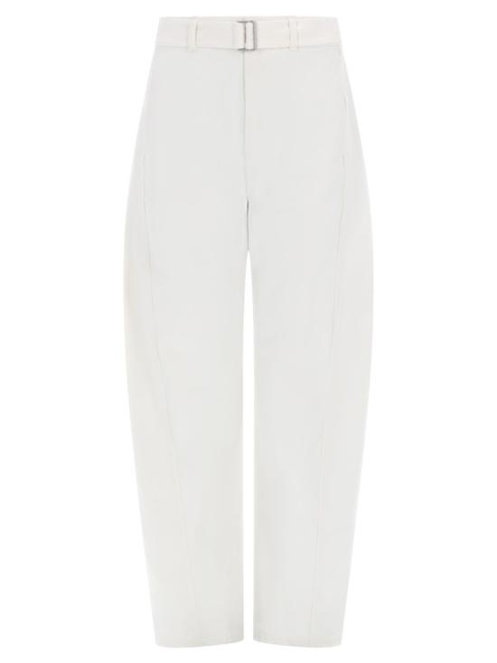 LEMAIRE Women Straight Pants PA326 LD1070WH086 WHITE