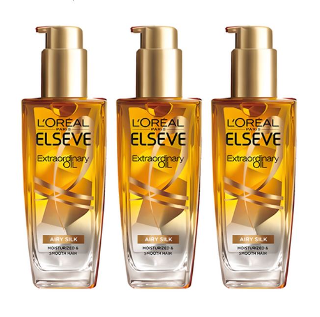 [正品] エクストラオーディネリ エアリーシルクヘアオイル100ml 3個