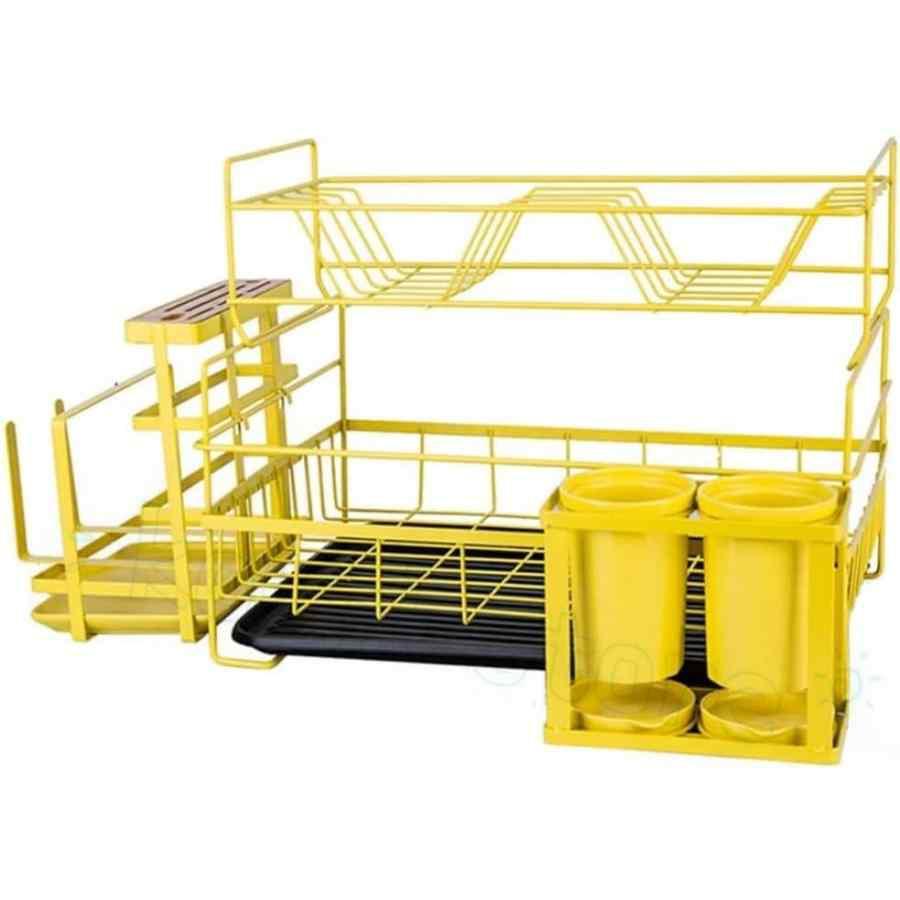 食器置き場 水切り，食器洗い機食器乾燥ラック排水ラック食器ラック多機能キッチン収納ラック錬鉄製ベーキングペイント，食器置き，食器乾燥食器棚箸収納 6,827円