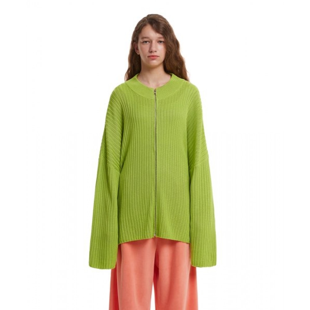 TRUNK PROJECT ジップアップカーディガン_グリーン