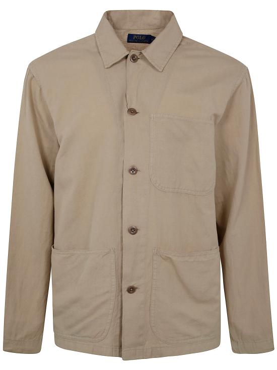 POLO RALPH LAUREN Men Long Tops 710 965822 003 COASTAL BEIGE