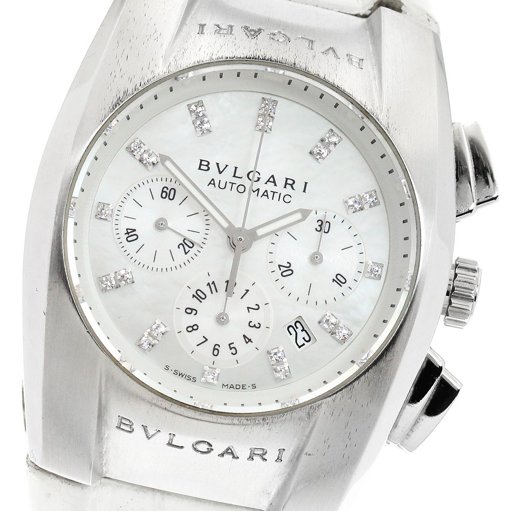 ベルト訳あり ブルガリ BVLGARI EG35SCH エルゴン クロノグラフ ダイヤインデックス 自動巻き ボーイズ _956695【中古】