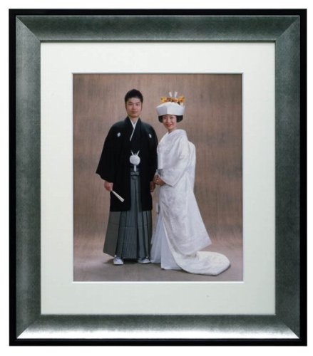 HAKUBA 高級木製額縁 FW1903 全紙 シルバー FW1903-Z-SV