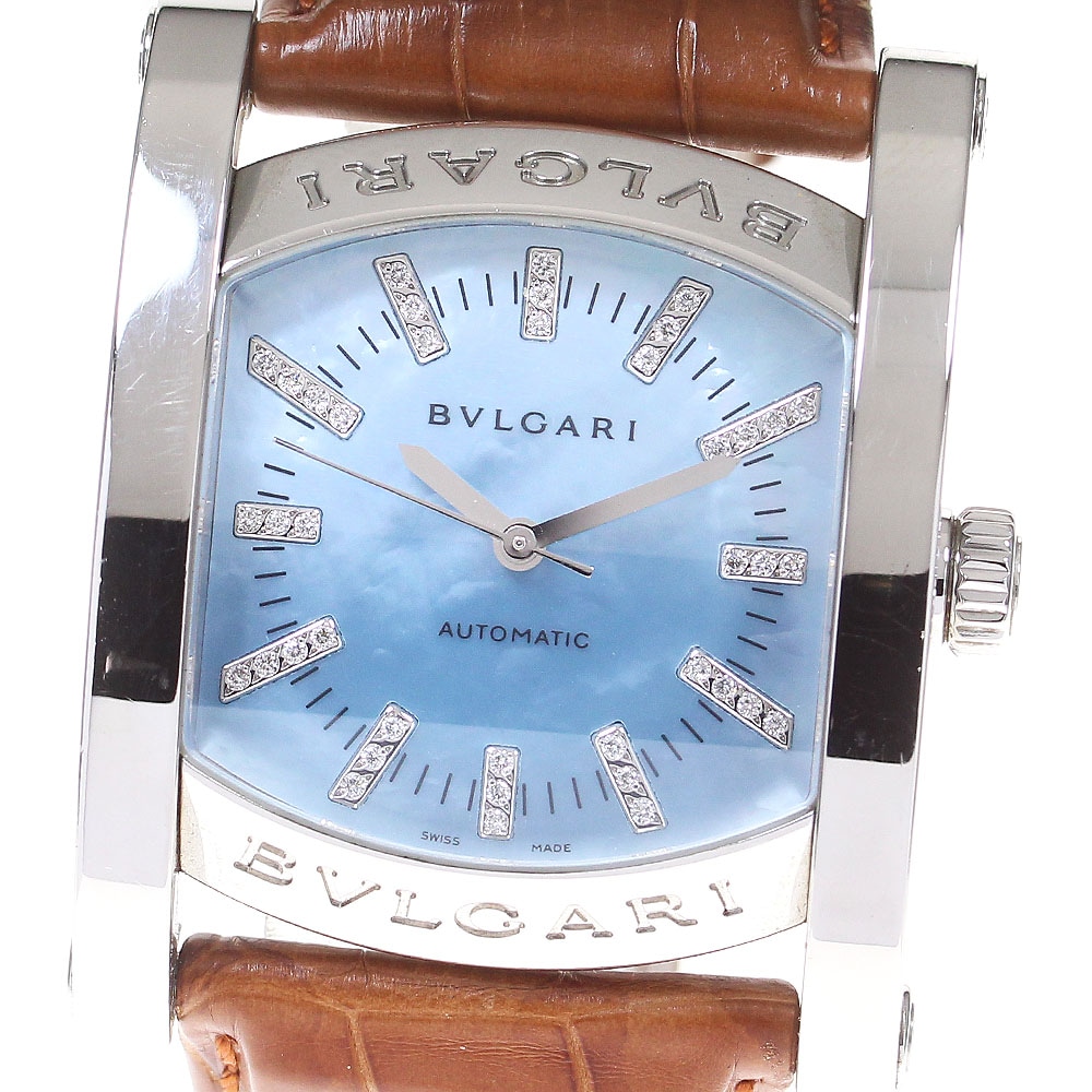 ブルガリ BVLGARI AA44S アショーマ ダイヤモンド 自動巻き メンズ _843779【中古】
