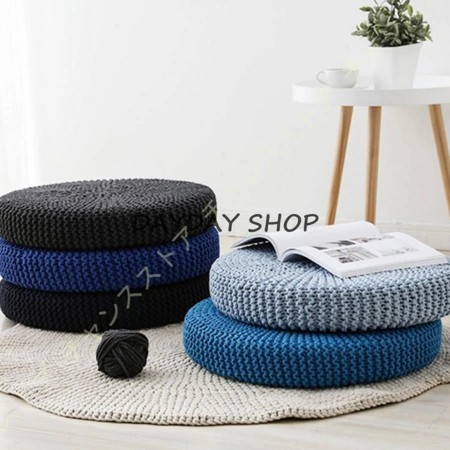 母の日円座 座布団 シートクッション 丸座布団 ざぶとん 和室 畳 円形 丸型 ラウンド 座布団 床 座る 一人暮らし おしゃれ インテリア 手織り シンプル