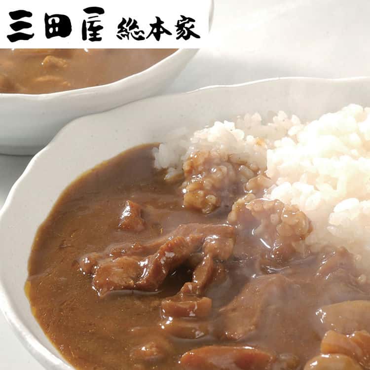 三田屋総本家 カレー詰合せ 黒毛和牛のビーフカレー210g3黒豚のポークカレー210g3ビーフカレー210g3 離島は配送不可 4560055 お歳暮 お中元 お土産 ご進物 ギフト 贈り物に最適