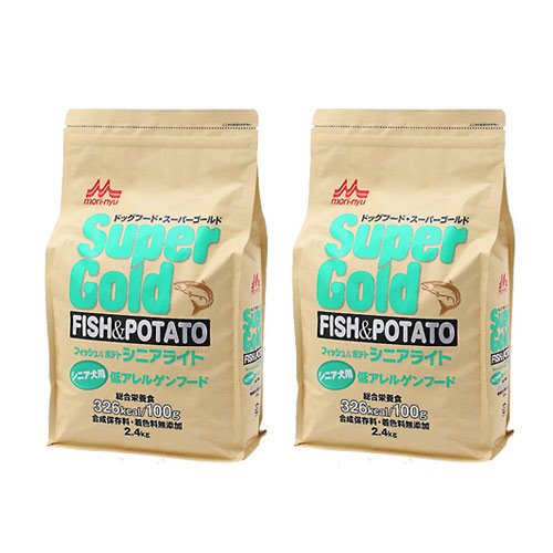 ドッグフード　森乳　スーパーゴールド　フィッシュ＆ポテト　シニアライト　２．４ｋｇX２　ＣＲＣ45―05―42―20―30