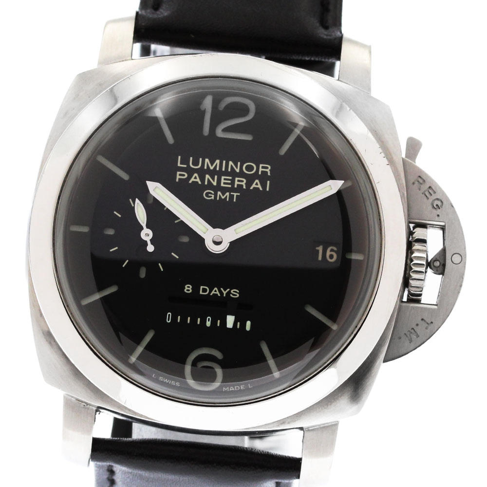 パネライ PANERAI PAM00233 ルミノール GMT 8デイズ スモールセコンド 手巻き メンズ 保証書付き_874948【中古】