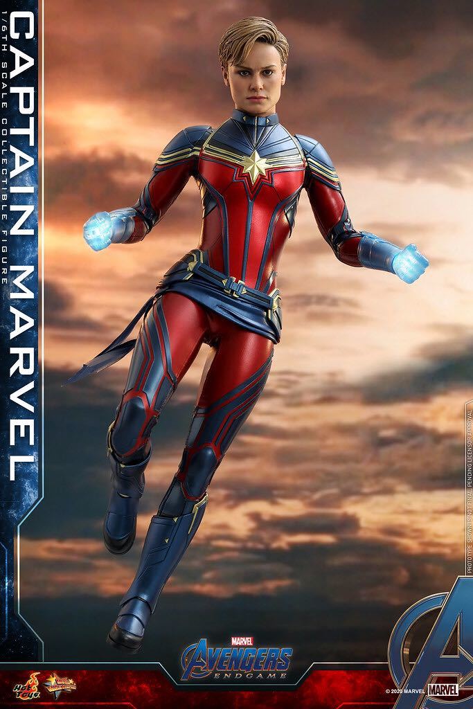 新品未開封HOTTOYS ホットトイズ　１／６MMS575 『アベンジャーズ／エンドゲーム』 キャプテンマーベルフィギュア　 Endgame - Captain Marvel