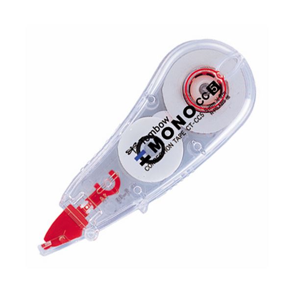 (まとめ) トンボ鉛筆 修正テープ モノCC55mm幅×6m 赤 CT-CC5 1個 (×50セット)