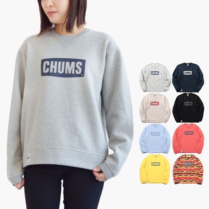 トップス スウェット トレーナー チャムスロゴクルートップ メンズ レディース ユニセックス 綿 長袖 裏起毛 春 秋 冬 全8色 S M L XL CH00-1416