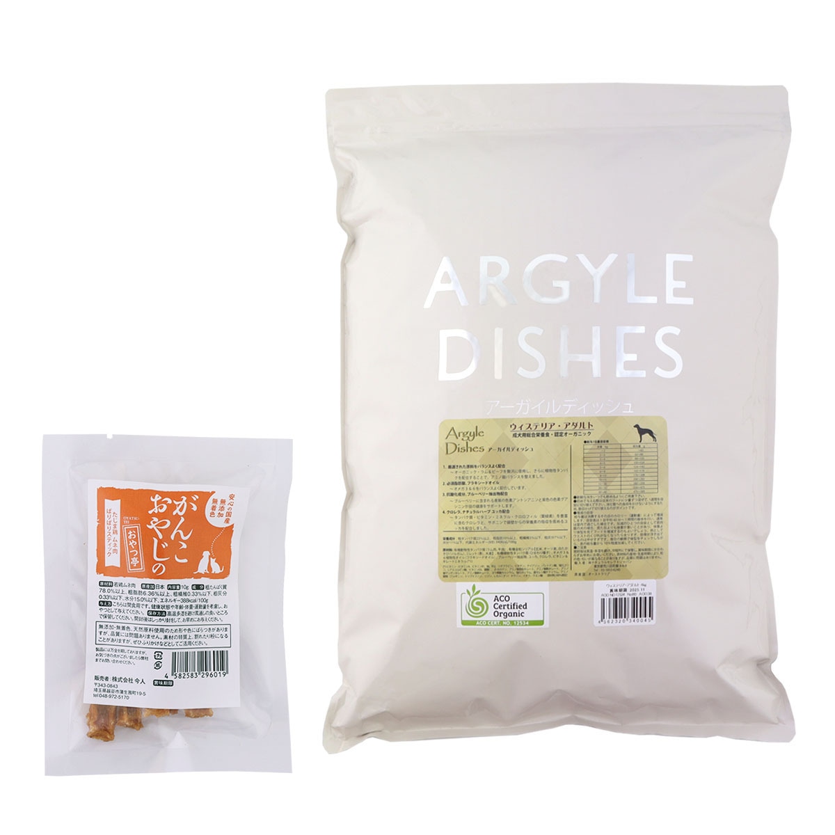 アーガイルディッシュ ドッグフード ウィステリアアダルト4kg【国産たじま鶏ジャーキー(小サイズ)付き】