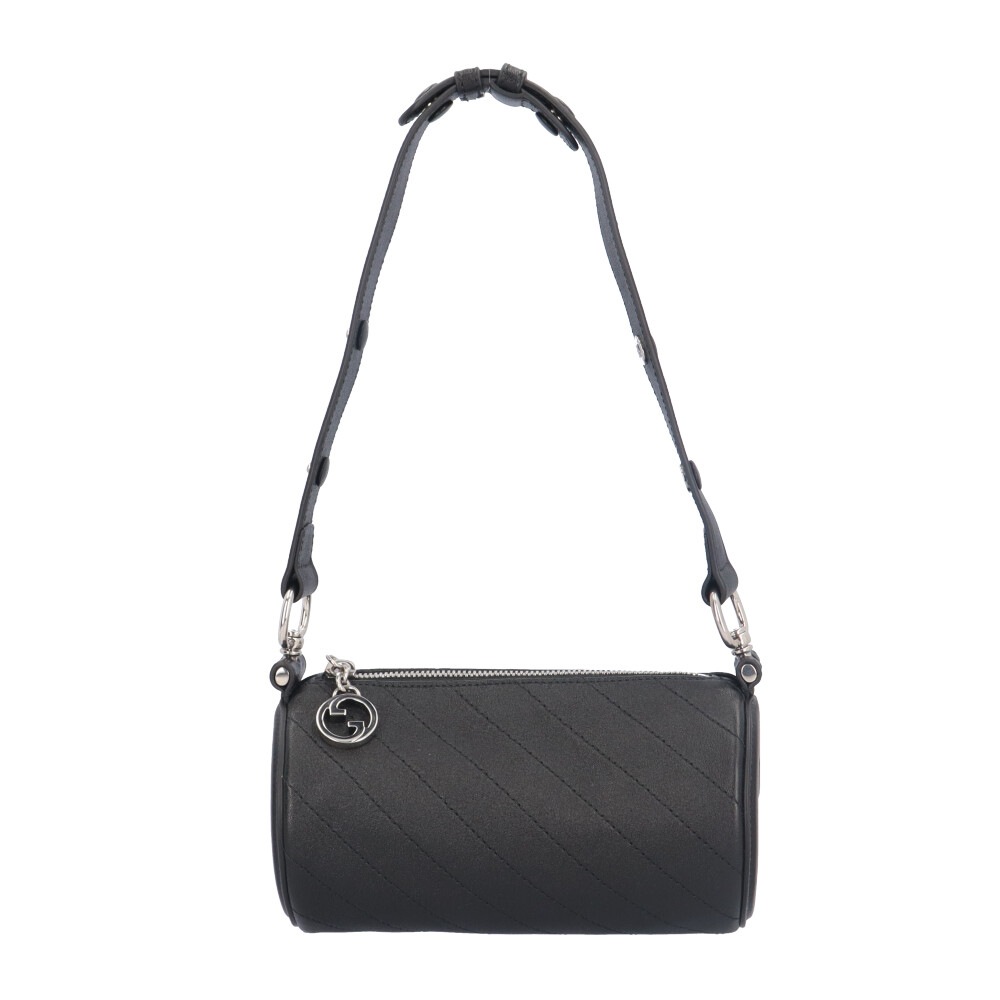グッチ ブロンディ ハンドバッグ レザー 760170 ブラック GUCCI 中古