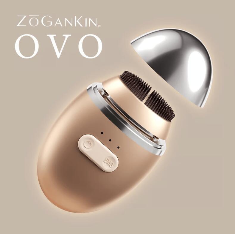 SALE！ 正規品【 EMSクレンジング 】ZOGANKIN OVO（ ゾーガンキン オーヴォ ）EMSクレンジ ング 防水 青色LED 赤色LED 電気ブラシ EMS搭載 美顔器 リフトアップ