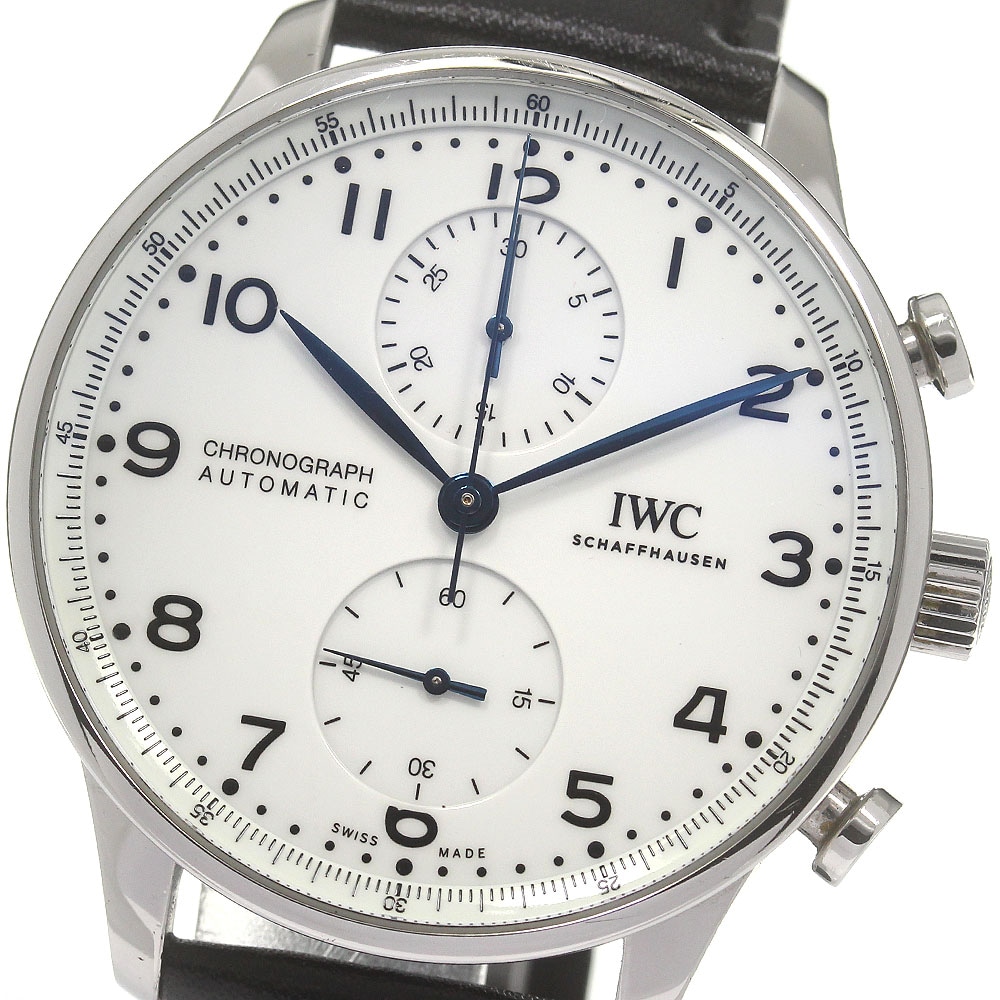 IWC IWC SCHAFFHAUSEN IW371602 ポルトギーゼ クロノグラフ 150イヤーズ 自動巻き メンズ 保証書付き_831993【中古】
