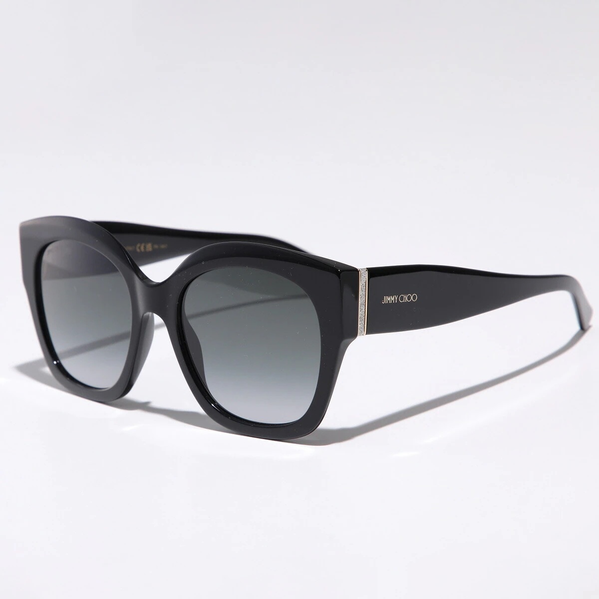 Jimmy Choo ジミーチュウ サングラス LEELA/S レディース バタフライ型 セルフレーム フルリム ロゴ アイウェア 8079O 【mega】