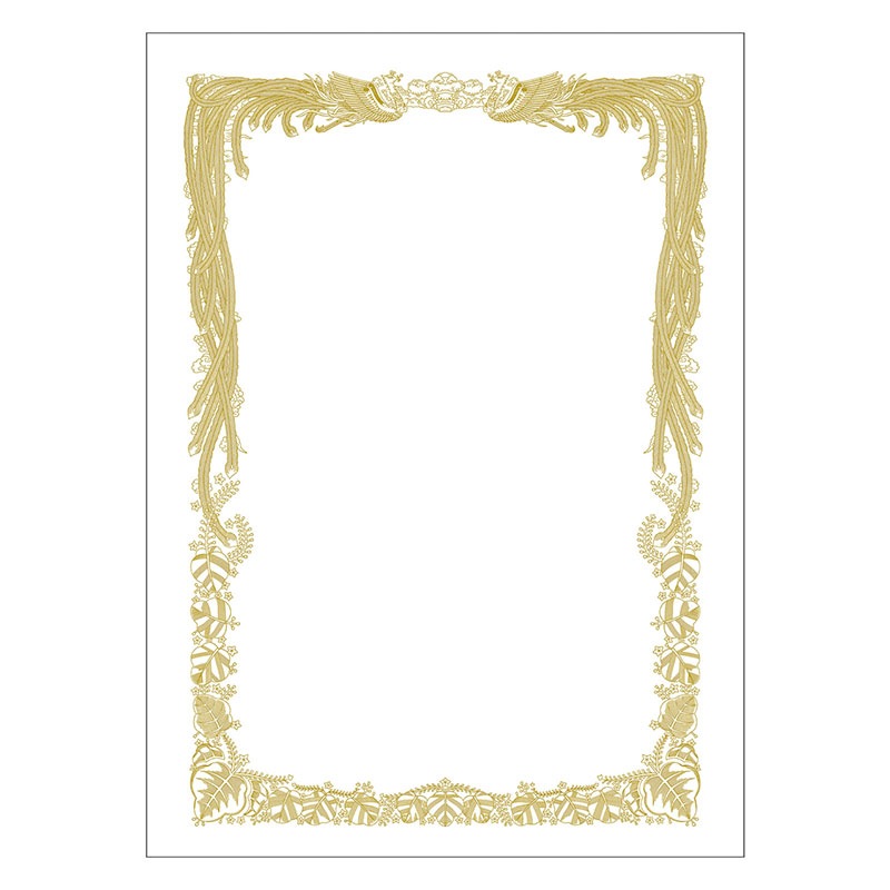 （まとめ買い）ササガワ 賞状用紙 上質紙 B4判 横書き用 100枚入 10-5036 [x3]