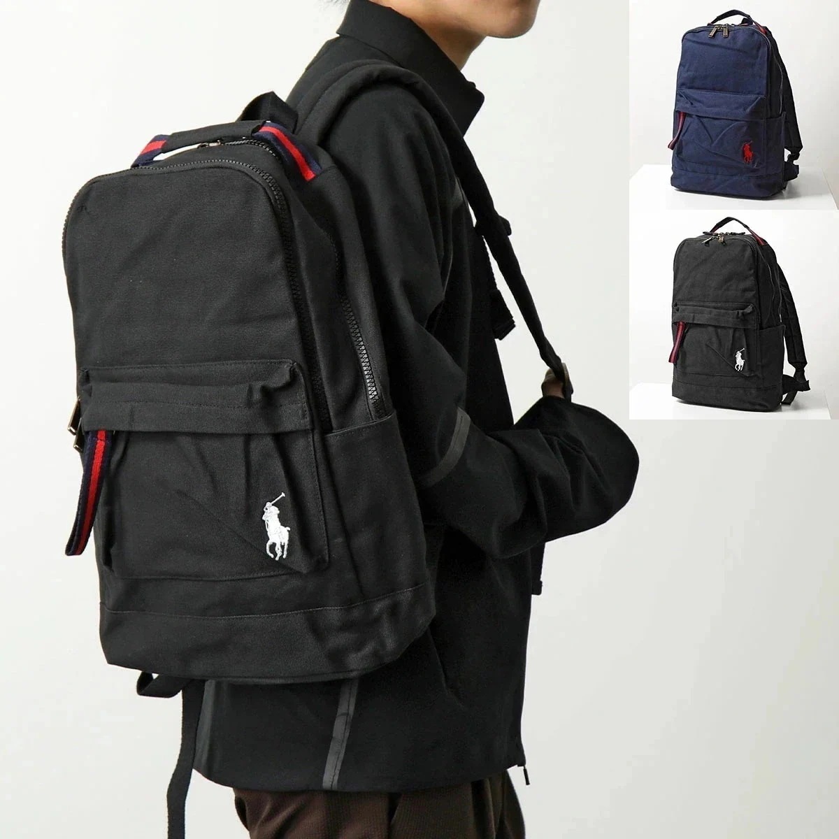 Polo Ralph Lauren ポロ ラルフローレン バックパック 9AR015 メンズ ポニー刺繍 リュック コットンキャンバス 鞄 カラー2色 13,415円