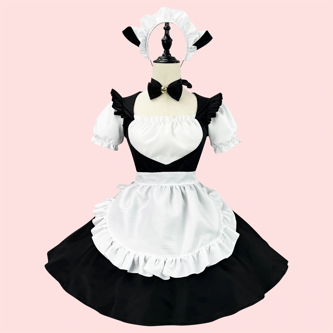 【2025新作】コスプレにゃんこくアニメ衣装lolita黒猫服可爱い铃铃メイド服サービスマン作业服
