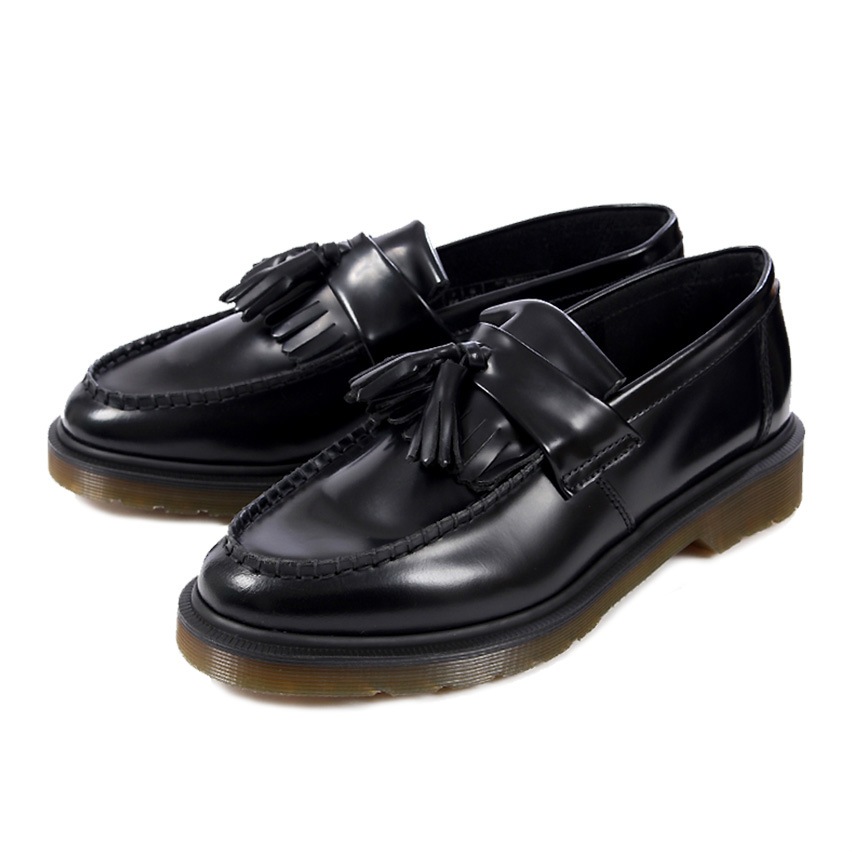 ADRIAN TASSELE LOAFER POLISHED SMOOTH BLACK ユニセックス