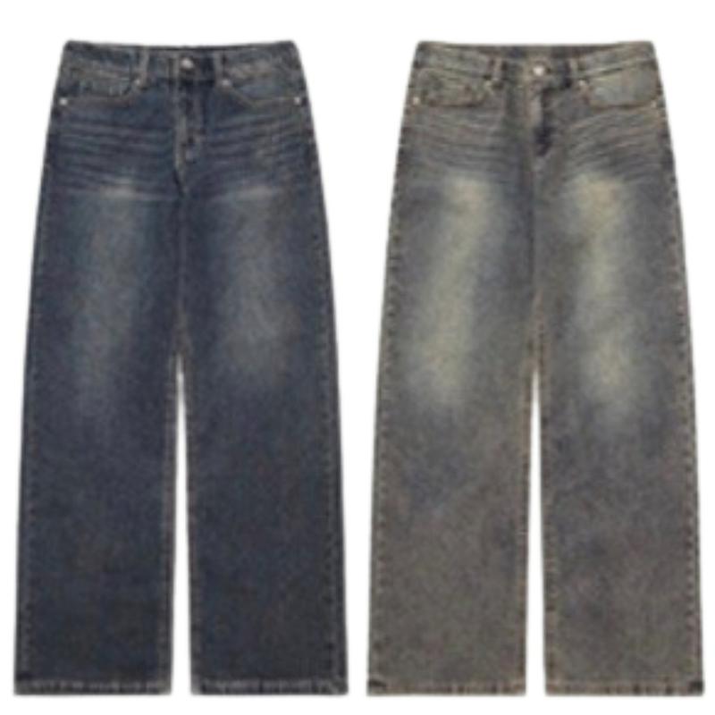 [モダ富平] 女性ヒドゥンバンディングバックブラシストレートデニムパンツ10540-155-802-10_BP