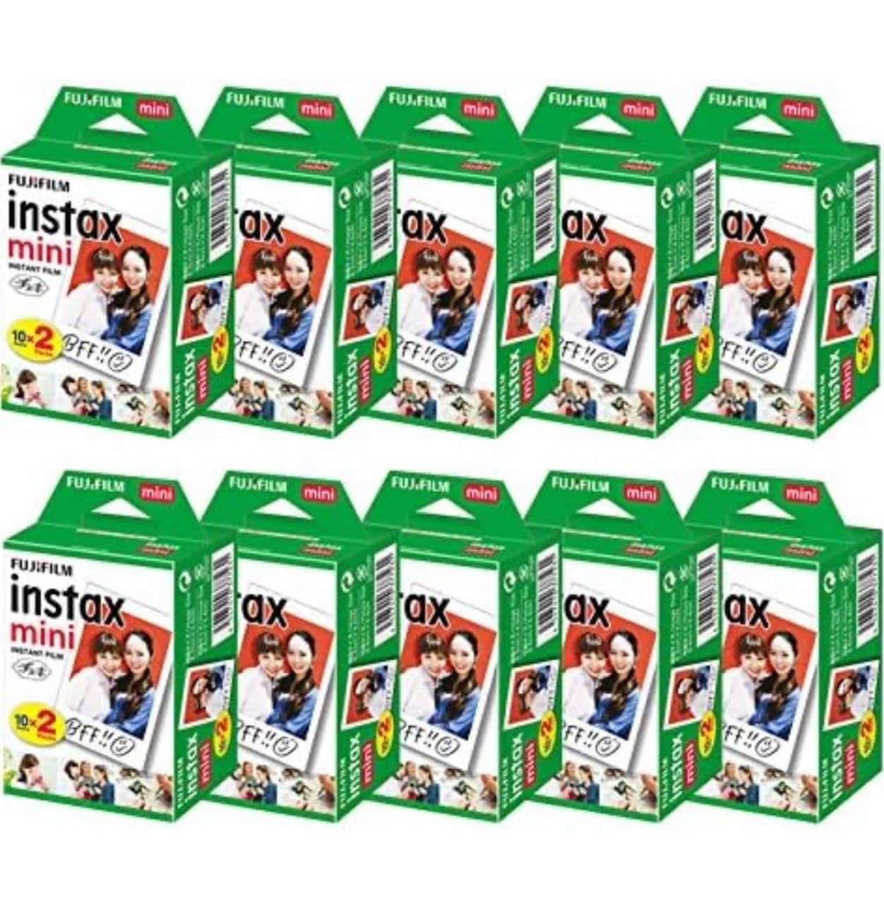 富士フイルム(FUJIFILM) チェキフィルム instax mini 2パック品 JP2(20枚入り)x10個セット [200枚入]