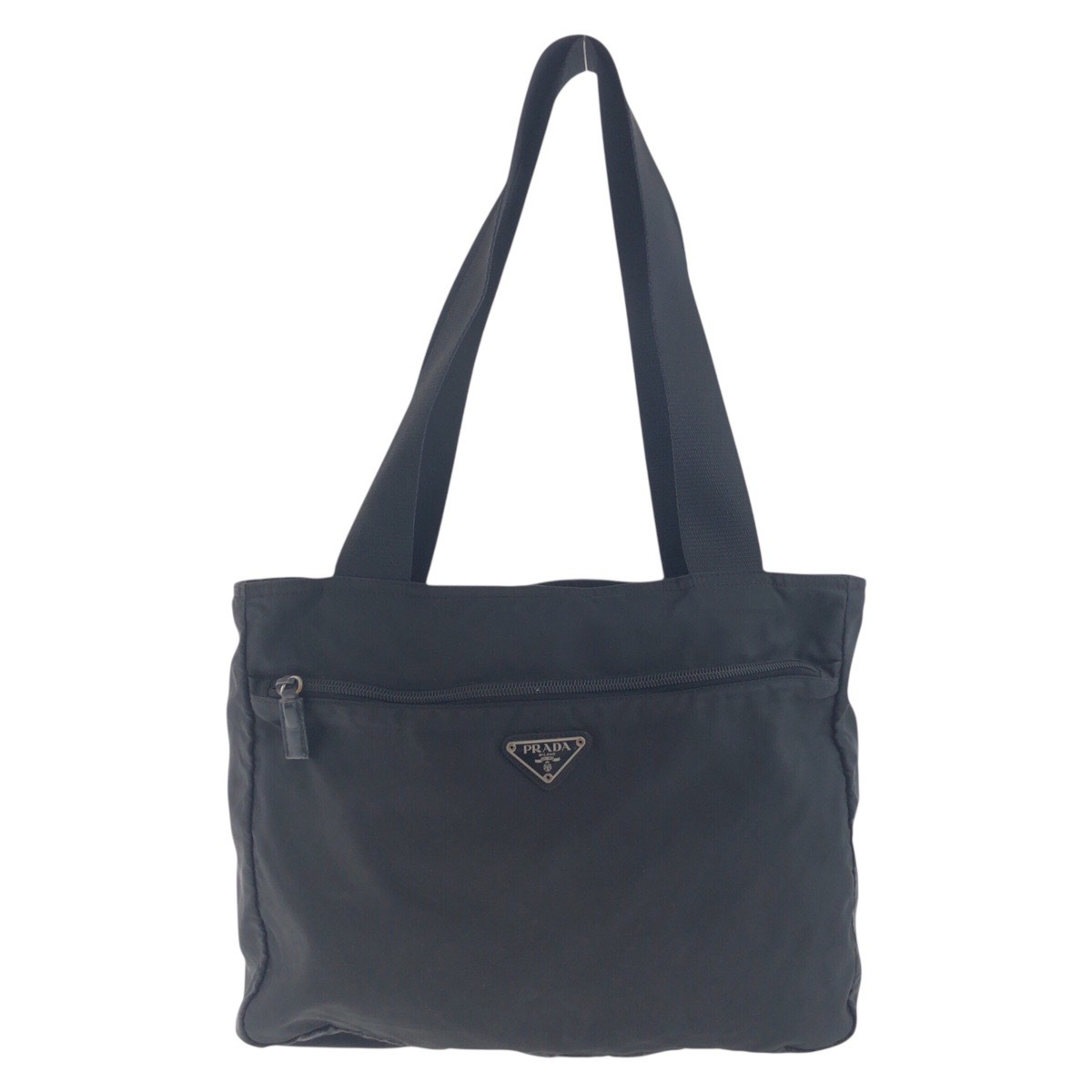 テスート 三角ロゴプレート ブラック 黒 シルバー金具 ナイロン ショルダーバッグ レディース 503977