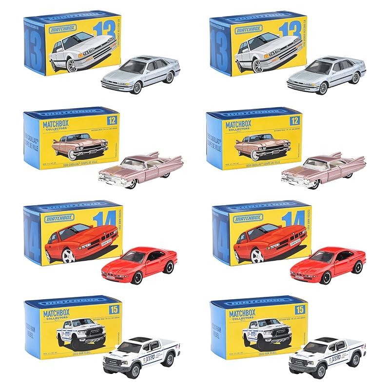 マッチボックス(Matchbox) コレクターズ アソート 乗り物おもちゃ ミニカー 8台入り BOX販売 3歳から マルチ 987C-GBJ48