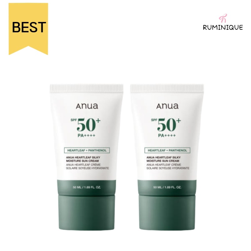 [ローションのような軽い質感 BEST] ドクダミ シルキー モイスチャー サンクリーム SPF50+ PA++++ 50ml × 2 UVケア / 日焼け止め / ドクダミ / 毎日UVケア