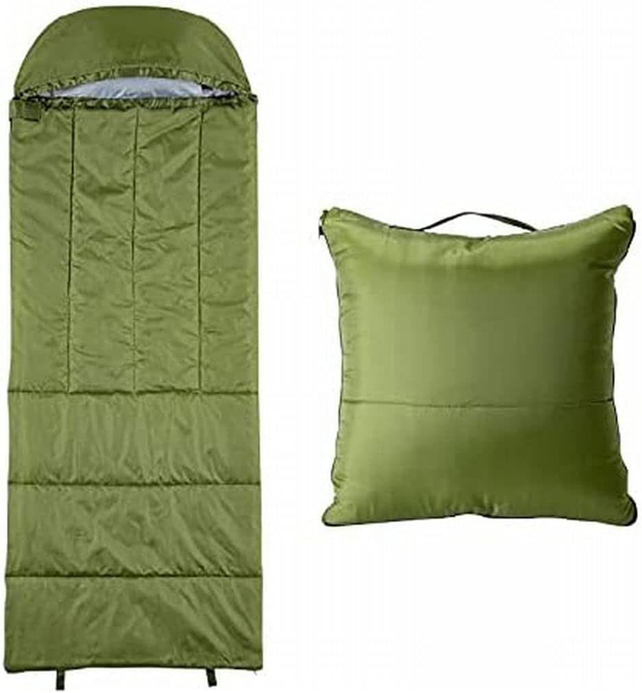 クッション型多機能寝袋 オリーブグリーン