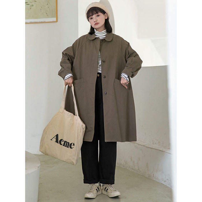 トレンチコート レディース 秋冬 春 ロングコート スプリングコート トレンチ Aライン アウター コート 大きいサイズ 韓国ファッション シンプル おしゃれ 可愛い カジュアル 上品 OL通勤 通学