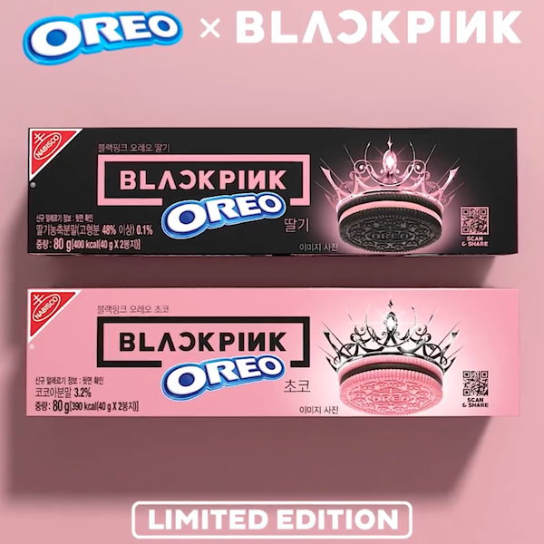 ［限定版］オレオ BLACKPINK クッキー イチゴ味5個+チョコ味5個セット