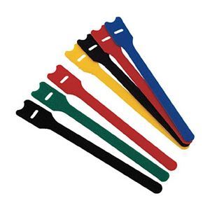 （まとめ）マジックバンド ストラップ 幅19x長さ150mm 緑 1袋（4本）[x30]