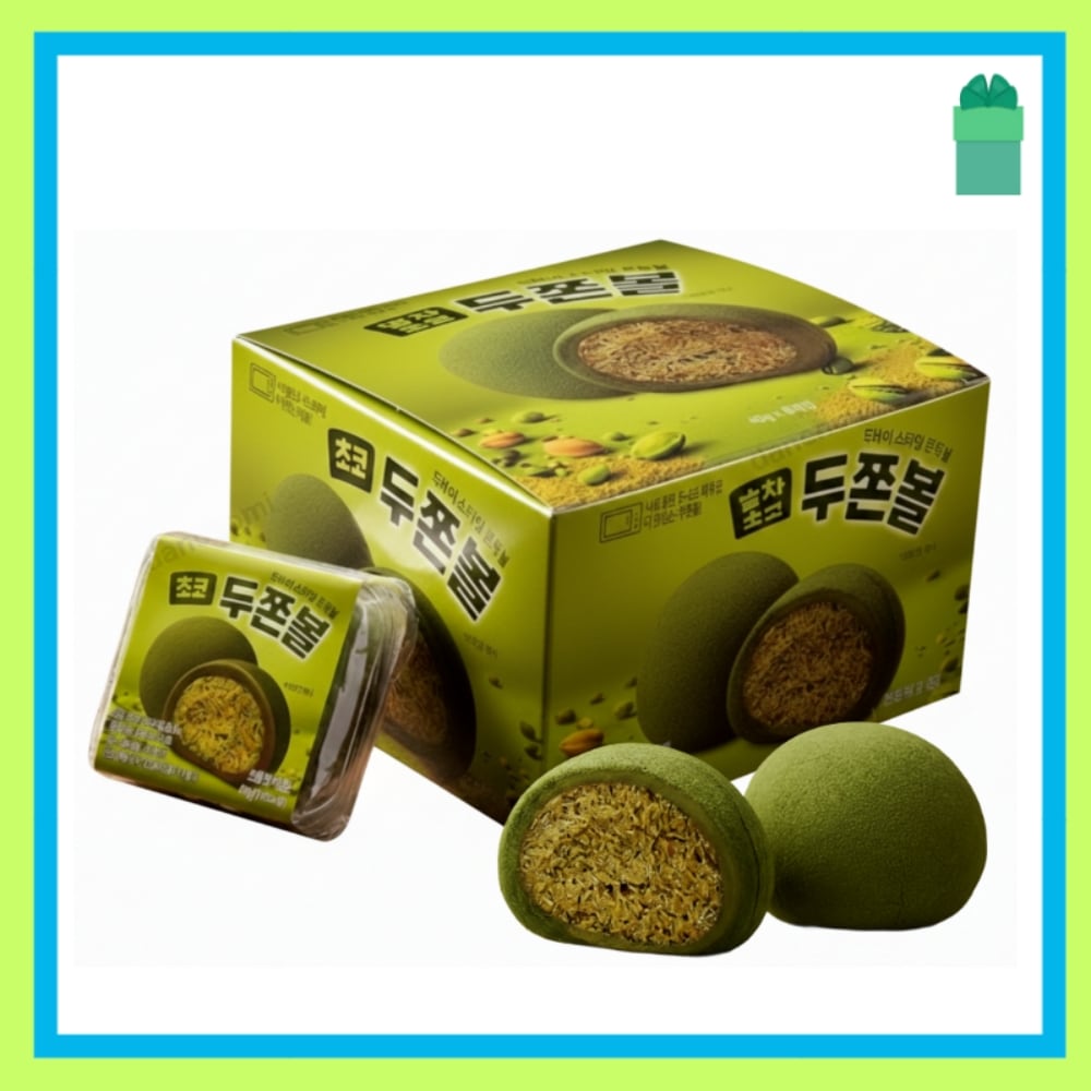 [SNS話題] 抹茶 ドバイ もちもち ボールドバイ もちもちクッキーチョコ 1BOX（8個入） /話題スイーツ/韓国 限定