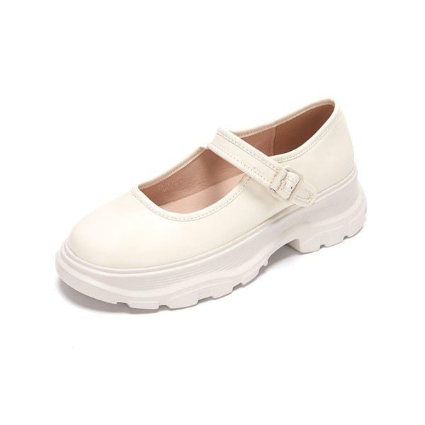 M. カーディス メリージェーン ローファー クリーム 516323204ZQ